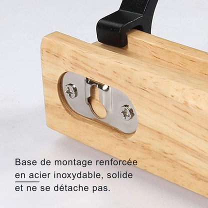 Porte-manteau mural à crochets mobiles - un rangement élégant et pratique