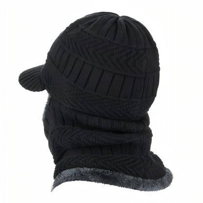 Cagoule homme en acrylique doublé - visage protégé du froid