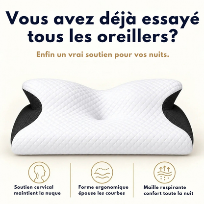 Oreiller cervical à mémoire de forme - un appui adapté à vos nuits