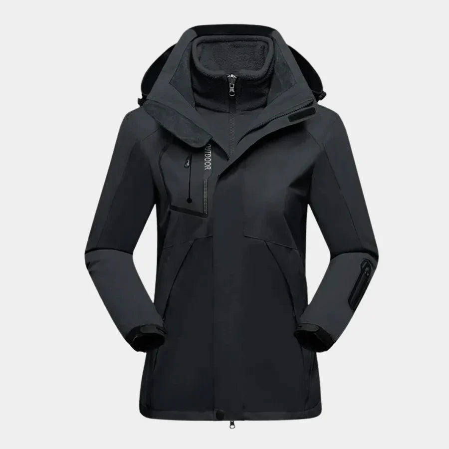 Veste Ski Femme Imperméable – Manteau Hiver Snowboard Coupe Sport
