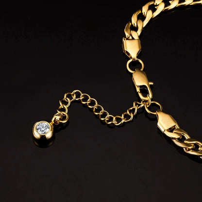 Bracelet de Cheville en Acier Inoxydable Doré pour Femme – Élégance et Style Estival