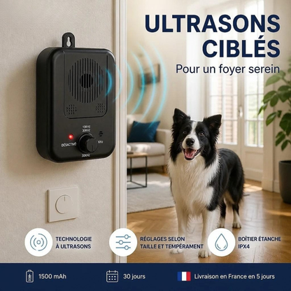 Répulsif anti-aboiement sans collier - retrouvez plus de calme