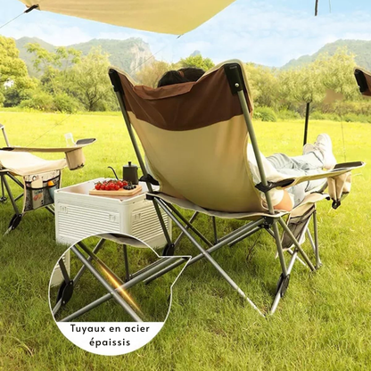 Chaise de plage portable pliable – Légère, confortable et idéale pour l’extérieur
