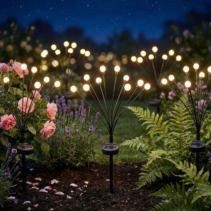 Lampes solaires LED effet luciole - une ambiance féerique au jardin