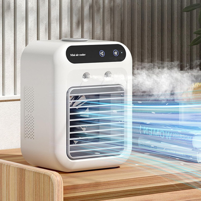 Climatiseur portable 3-en-1 USB – Refroidissement, humidification et ventilation