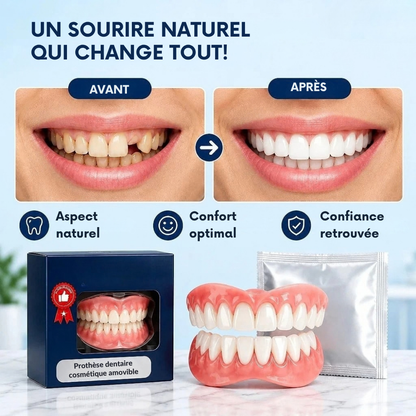 Prothèse dentaire amovible en silicone - solution cosmétique pour le sourire