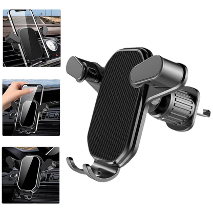 Support téléphone voiture en ABS - rotation 360°, maintien stable
