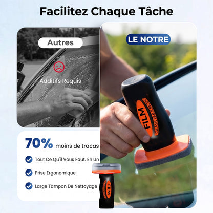 Dissolvant portable de film d'huile pour vitres