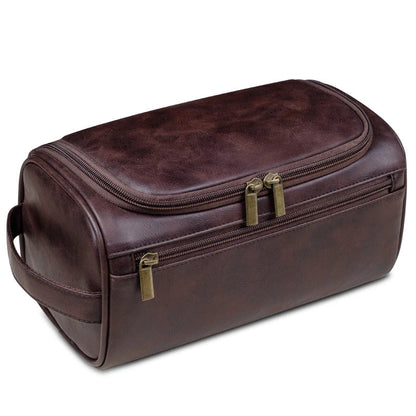 Skanto | Premium Leather Toiletry Bag for Travelers