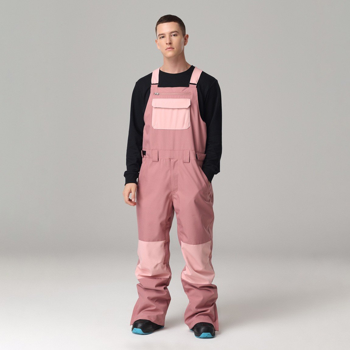 Salopette de Ski Unisexe à Bretelles Ajustables – Pantalon de Neige Hiver