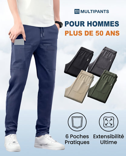 MultiPants – Pantalon cargo durable multi-poches très extensible