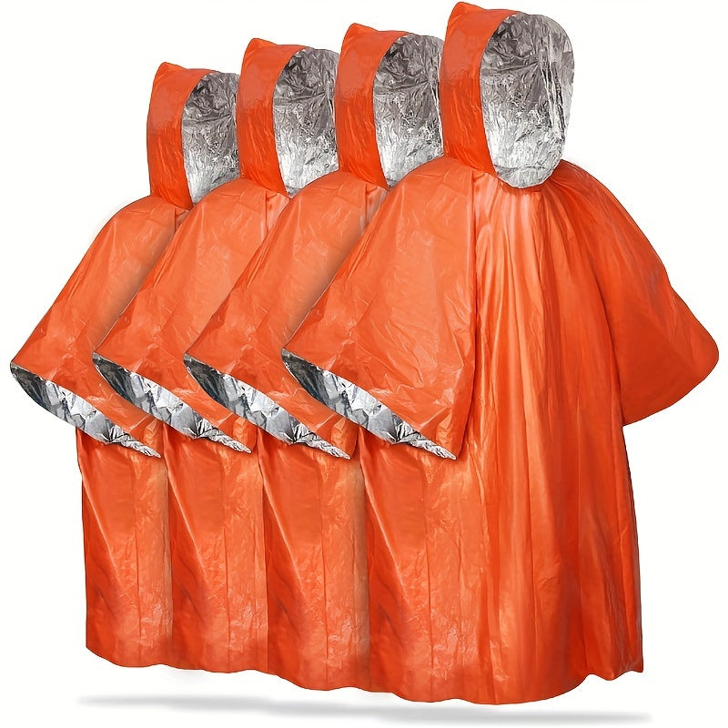 Ponchos d'Urgence StormGuard - Protection Imperméable et Thermique