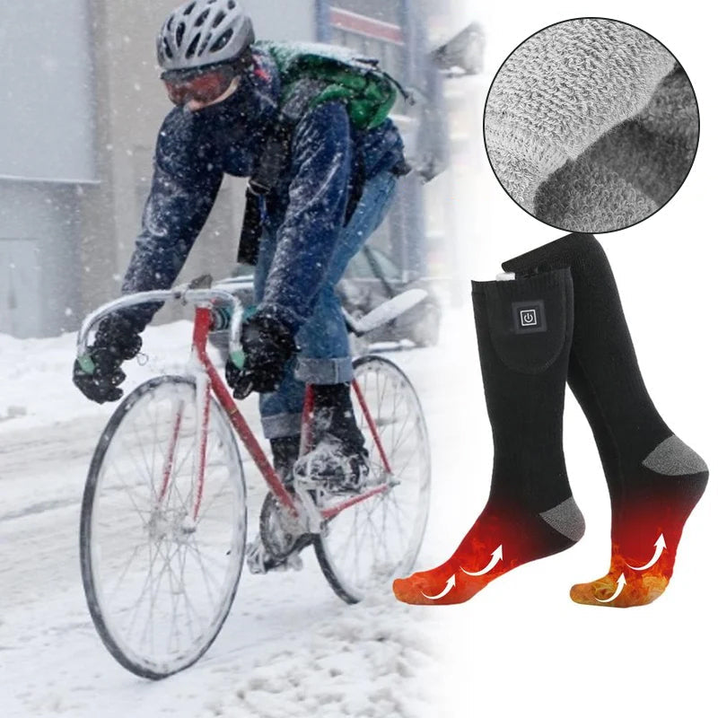 Beheizte Socken | Wiederaufladbare Thermosocken mit einstellbarer Temperatur und bis zu 8 Stunden Wärme