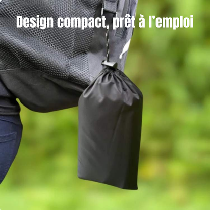 Poncho de pluie pliable - protection pratique pour vos sorties