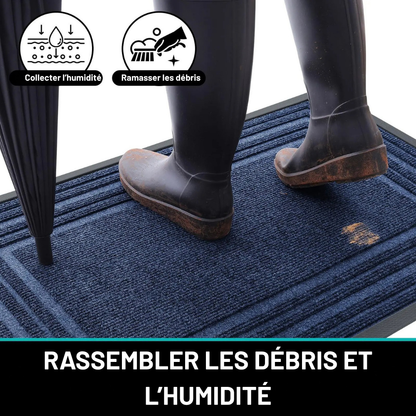 Tapis de porte en caoutchouc - antidérapant, pour une entrée propre