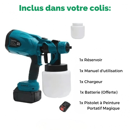 Pistolet à peinture électrique sans fil - peignez en toute liberté