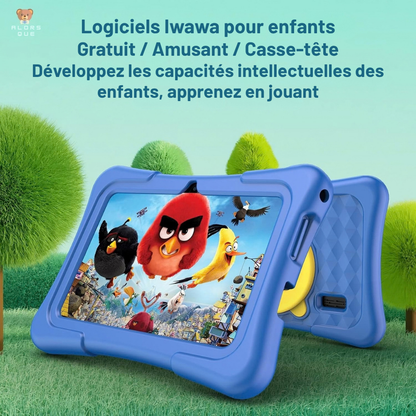 Tablette enfant 7 pouces avec double caméra - apprendre et s’amuser