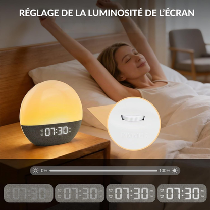 Lichtwecker mit 100–500 Lux, 24 Klängen – sanfter Start in den Morgen