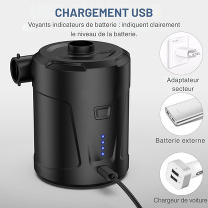 Pompe à Air Électrique Rechargeable USB – Compacte, Portable et Puissante