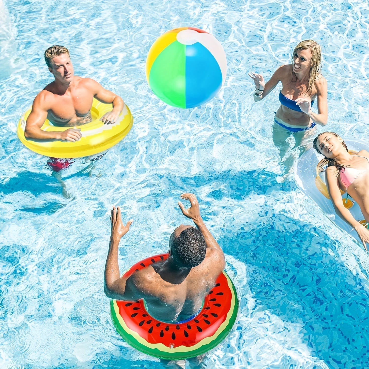 Flotteurs de Piscine Gonflables sur le Thème des Fruits – Ensemble de 3 Anneaux Durables