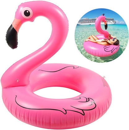 Aufblasbarer Flamingo-Schwimmring – Lustiges und bequemes Poolzubehör für den Sommer
