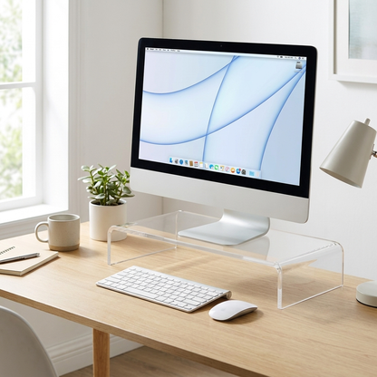 Clear Acrylic Monitor Riser Stand
