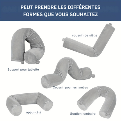 Coussin de Voyage Ergonomique – Confort Optimal pour Avion, Train et Voiture