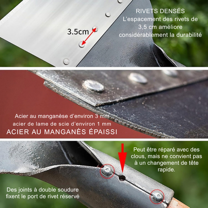 Pelle de jardin multifonction en acier - pratique pour vos travaux extérieurs