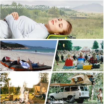 Matelas de Camping Ultraléger – Gonflage Rapide, Compact et Ultra Résistant