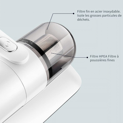 Aspirateur anti-acariens portable - un nettoyage ciblé des textiles