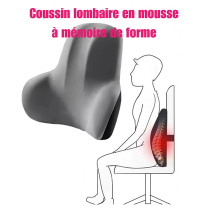 Coussin lombaire en mousse à mémoire de forme - confort au quotidien