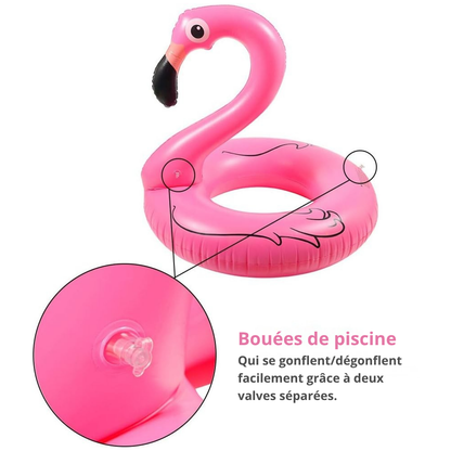Aufblasbarer Flamingo-Schwimmring – Lustiges und bequemes Poolzubehör für den Sommer