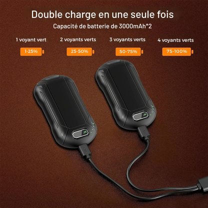 Chauffe-mains électriques rechargeables - une chaleur douce par temps froid