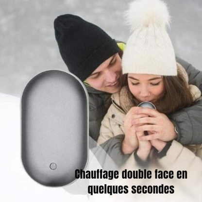 Chauffe-mains rechargeable 2-en-1 - de la chaleur partout avec vous