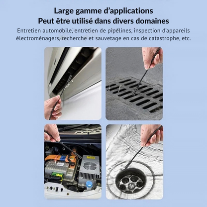 Endoscope d’inspection avec écran HD - voyez facilement les zones difficiles d’accès