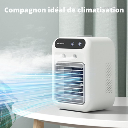 Climatiseur portable 3-en-1 USB – Refroidissement, humidification et ventilation
