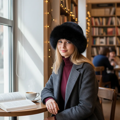 Furla – Elegante Damen Winter-Pelzmütze für warme