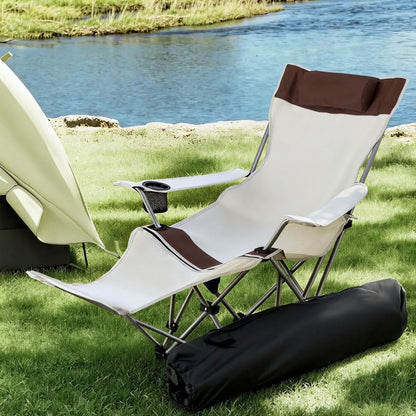 Chaise de plage portable pliable – Légère, confortable et idéale pour l’extérieur