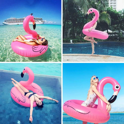 Aufblasbarer Flamingo-Schwimmring – Lustiges und bequemes Poolzubehör für den Sommer
