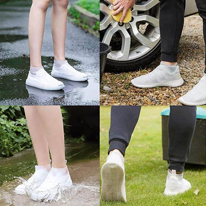 Protège-chaussures en silicone imperméable | Surchaussures en caoutchouc antidérapantes pour les jours de pluie