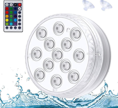Lumières Magiques LED Étanches Rechargeables pour Piscine, Étang et Fontaine