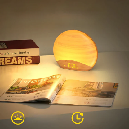 Réveil simulateur d’aube 26 sons - une lumière douce au réveil