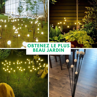 Lampes solaires LED effet luciole - une ambiance féerique au jardin