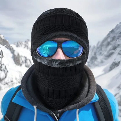 Cagoule homme en acrylique doublé - visage protégé du froid