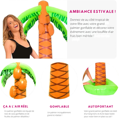 Aufblasbare Palme für Pool und Strand – Lustiges Wasserspielzeug für Kinder