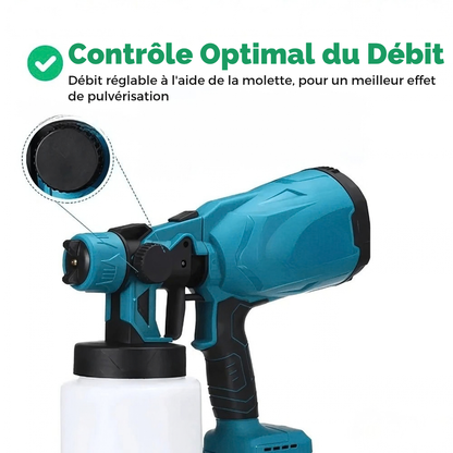 Pistolet à peinture électrique sans fil - peignez en toute liberté