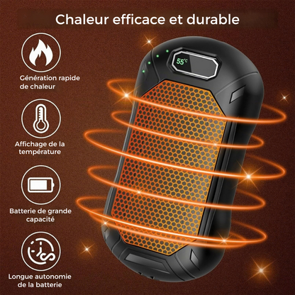 Chauffe-mains électriques rechargeables - une chaleur douce par temps froid