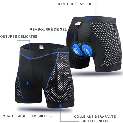 Cuissard pour femmes et hommes | Pantalon de vélo avec rembourrage en gel | Sous-vêtement de vélo | Veloride