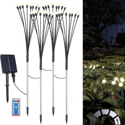 Lampes solaires LED effet luciole - une ambiance féerique au jardin