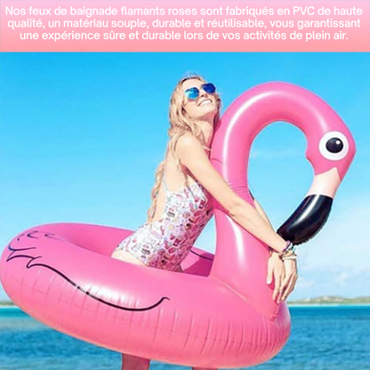 Aufblasbarer Flamingo-Schwimmring – Lustiges und bequemes Poolzubehör für den Sommer